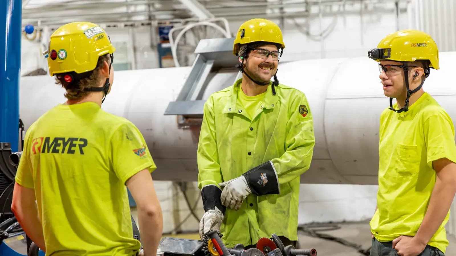 cr meyer industrial workers in safety gear